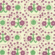 Purple and Green Tree and Flower Print Italian Paper ~ Carta Varese Italy